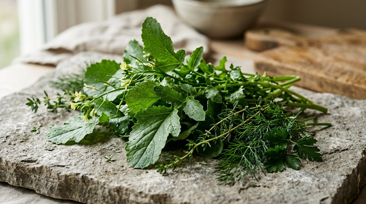 Wild Radish Greens