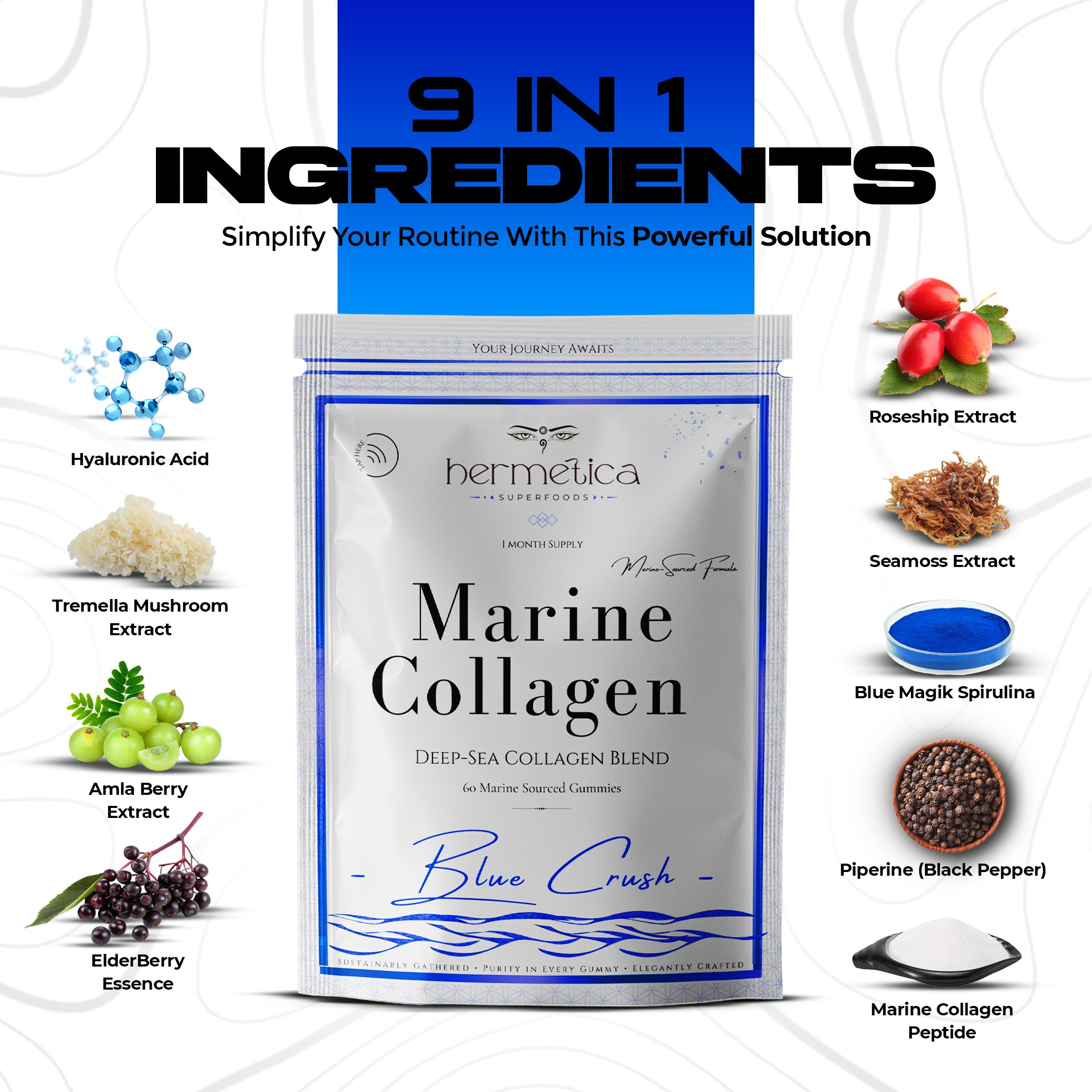 Blue Crush Marine Collagen Gummy