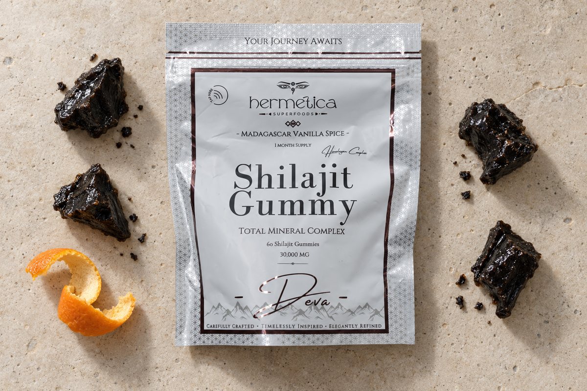 Hermetica Deva shilajit gummies