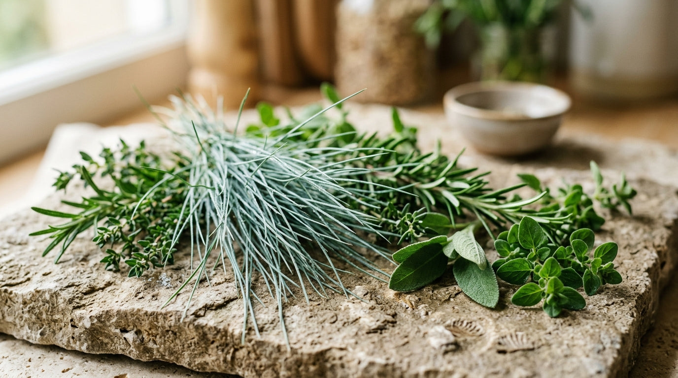 Blue Fescue Shoots