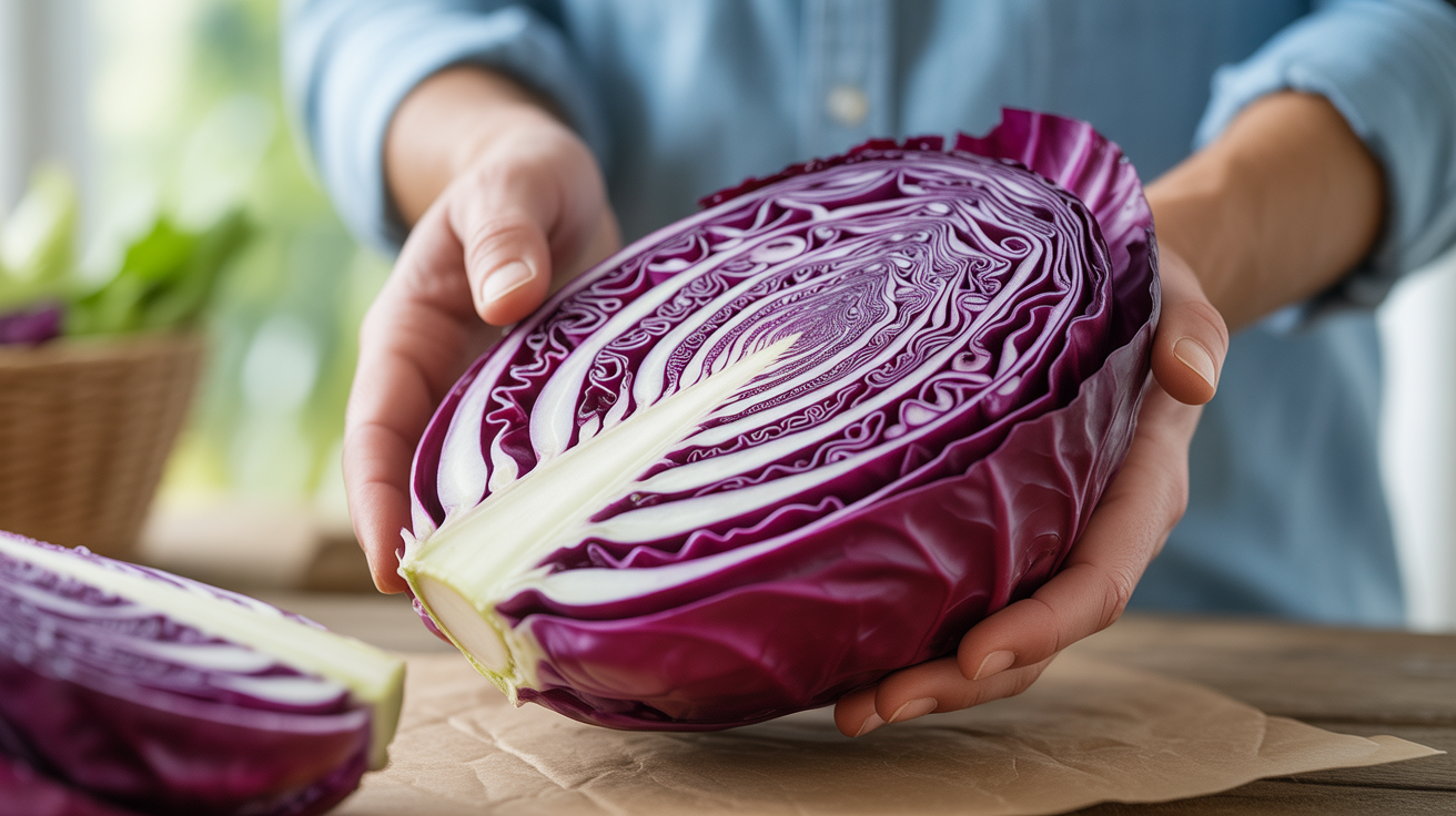 Red Cabbage Leaf