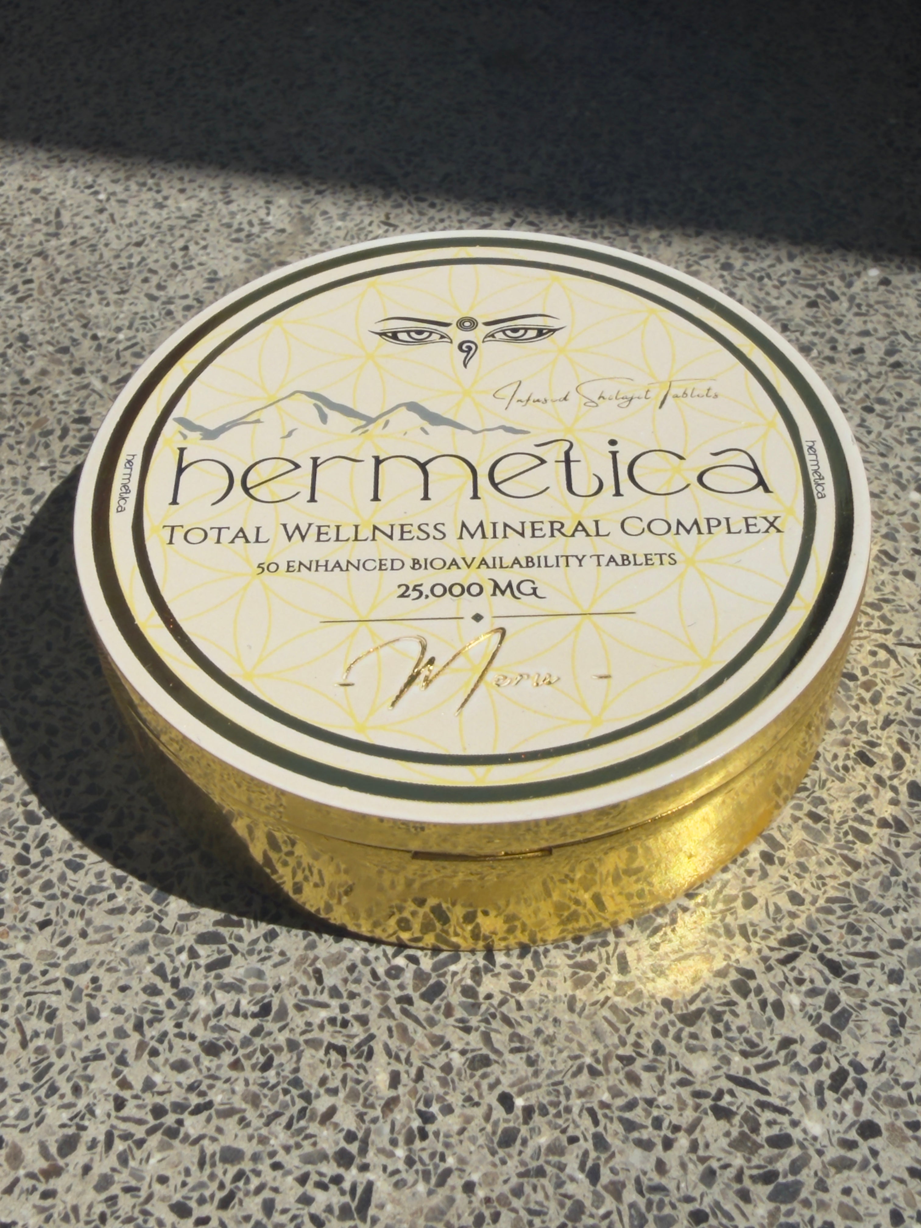 Meru Shilajit Tablets - Premium Gold Tin