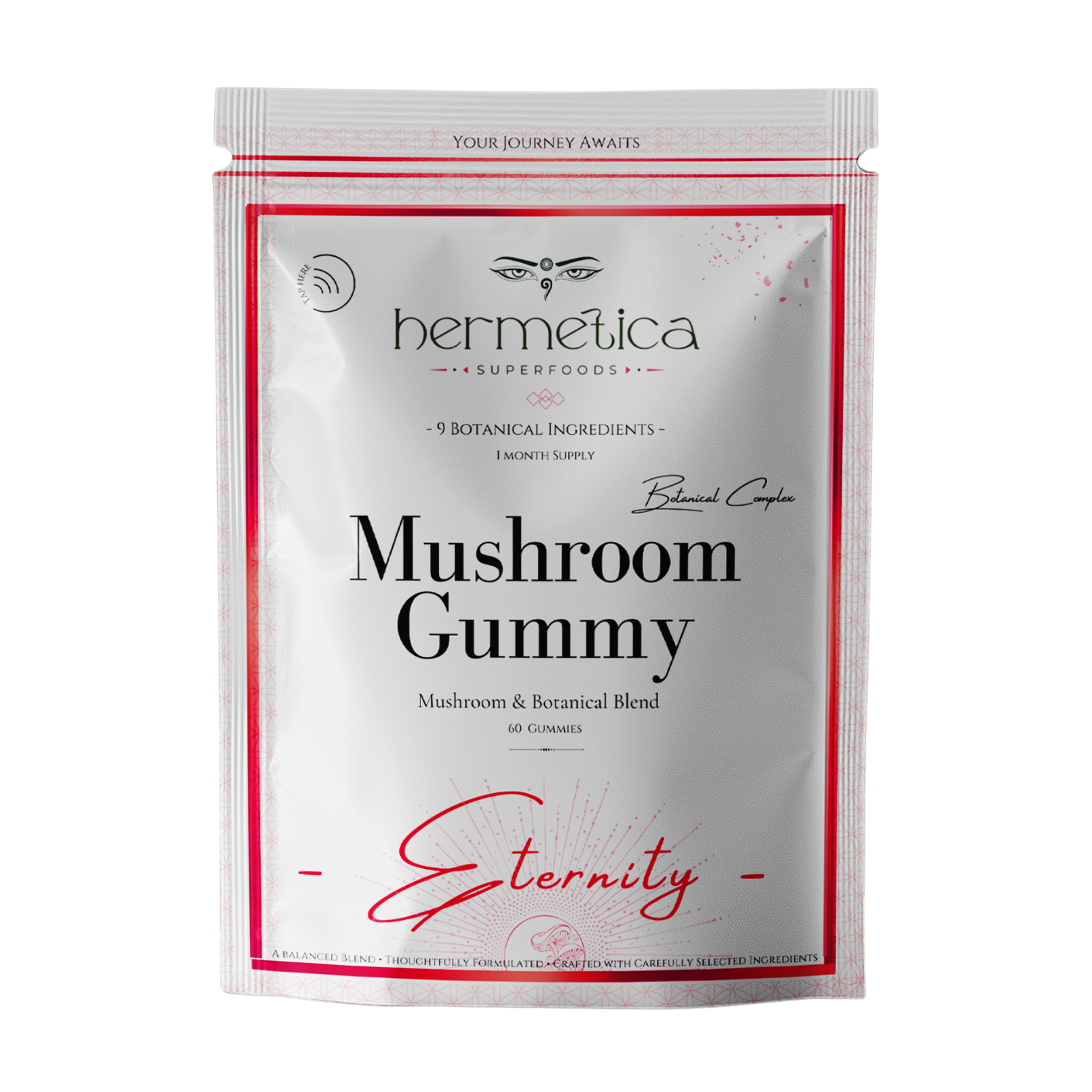 Eternity Mushroom Gummy – 12-in-1 Adaptogenic Mushroom & Botanical Blend