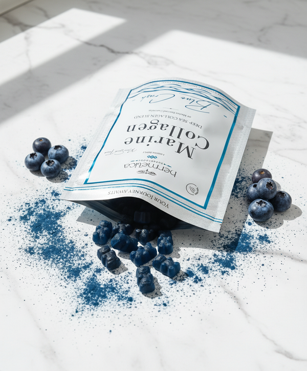 Blue Crush Marine Collagen Gummies — Hyaluronic Acid, Blue Spirulina & Tremella | 60ct