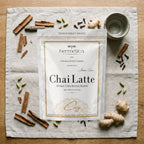Cozy Adaptogenic Chai spice flat lay — Hermetica Superfoods