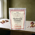 Eternity Mushroom Gummies in a natural morning setting — Hermetica Superfoods