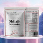 Deva Shilajit Gummies front and supplement facts