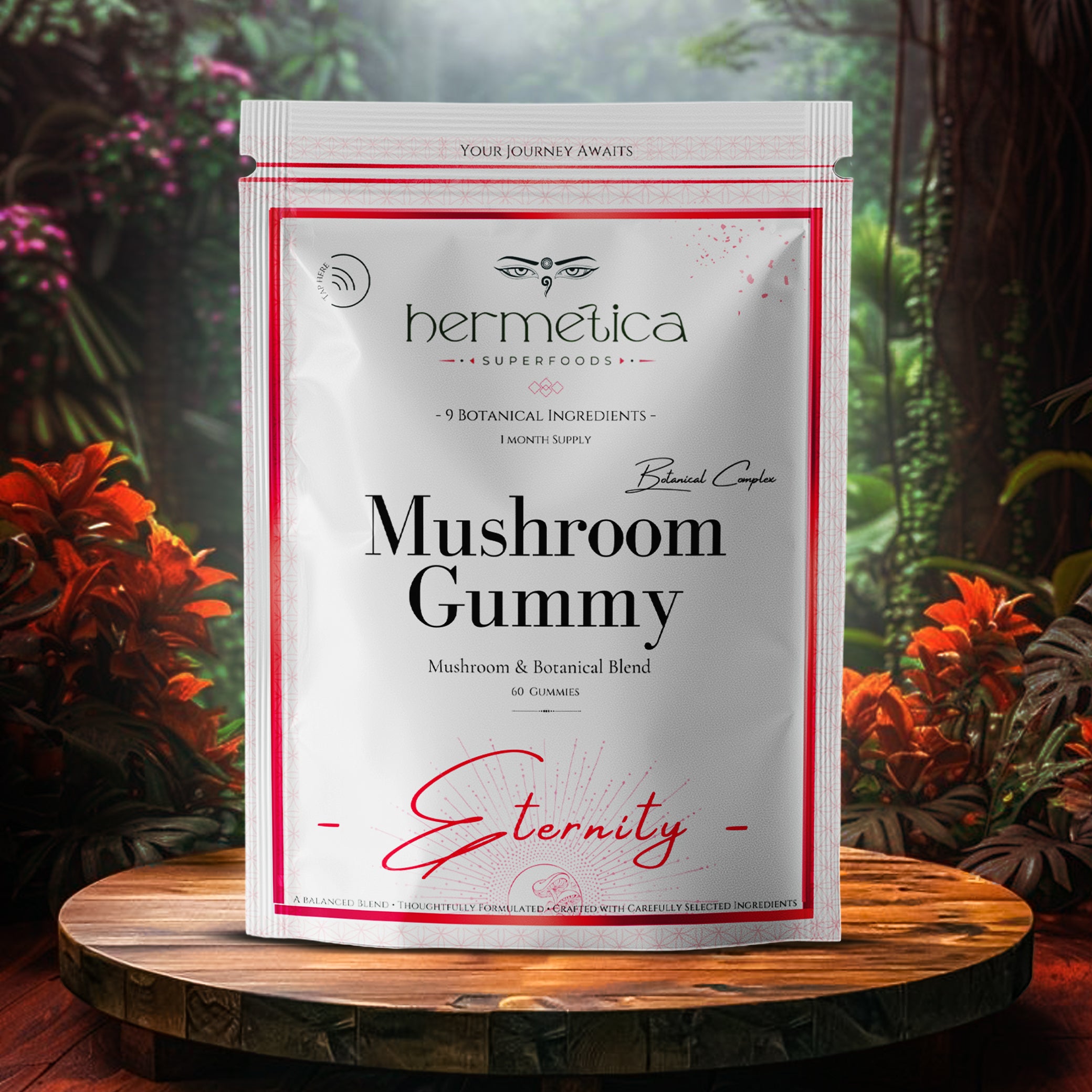 Eternity Mushroom Gummy – 12-in-1 Adaptogenic Mushroom & Botanical Blend