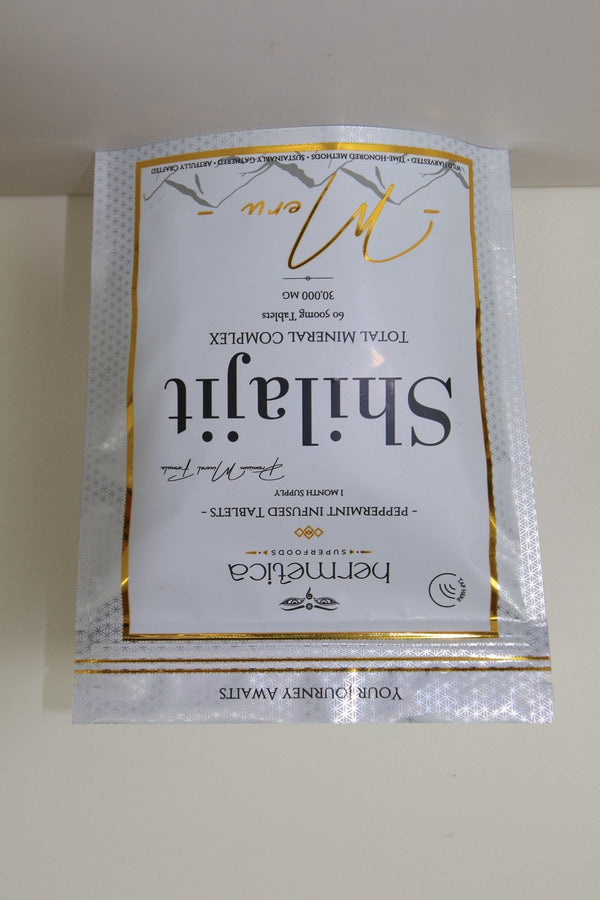 Meru Shilajit Tablets — Pure Himalayan Shilajit, Peppermint Infused | 500mg | 60ct