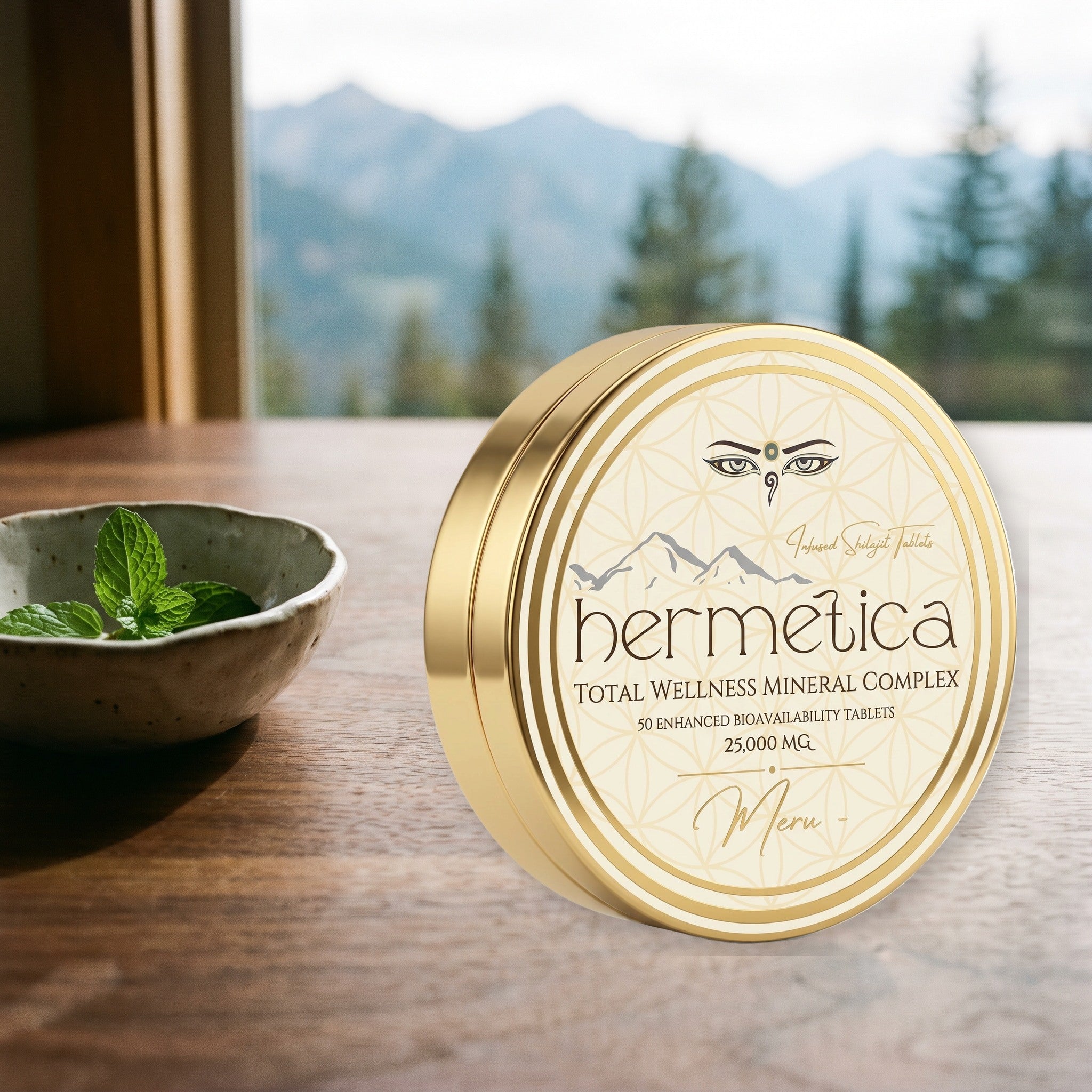 Meru Shilajit Tablets mineral daily formula — Hermetica Superfoods