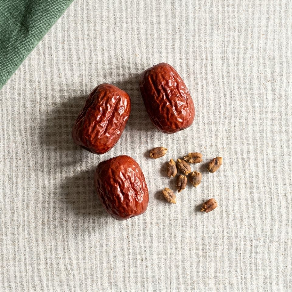 Dried jujube fruits and their seeds