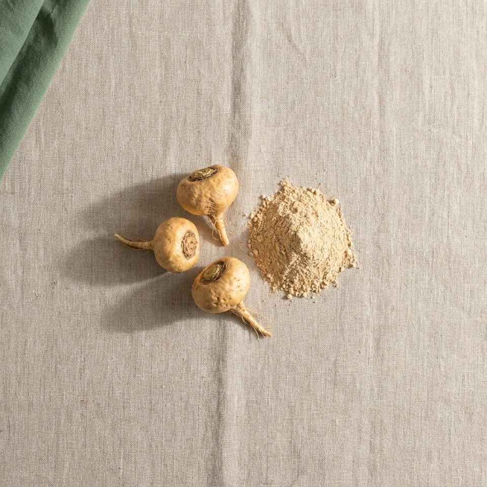 Maca roots and maca powder