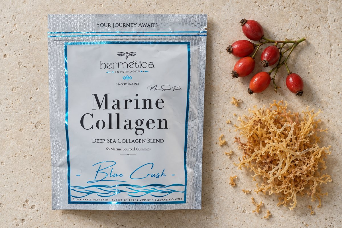 Blue Crush Marine Collagen Gummies by Hermetica